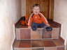 Stefan auf der Treppe